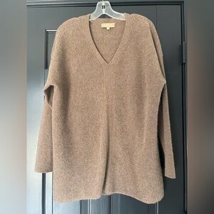 Talbots Cozy Cashmere Brown V-Neck Sweater